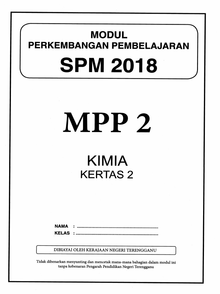 Kertas 2 Pep Pertengahan Tahun Ting 5 Terengganu 2018 Soalan Pdf Pdf