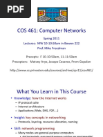 COS 461: Computer Networks: Spring 2011 Lectures: MW 10 10:50am in Bowen 222 Prof. Mike Freedman