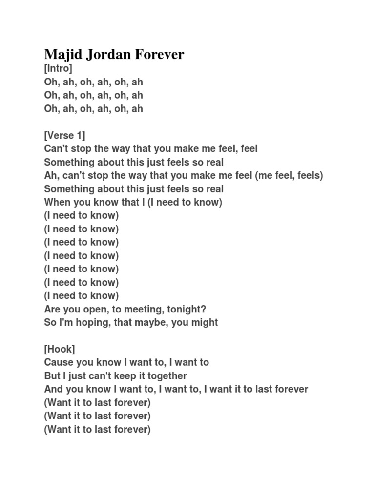 majid-jordan-forever-lyrics-pdf-language-arts-discipline