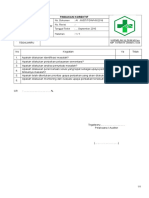 Daftar Tilik Tindakan Korektif