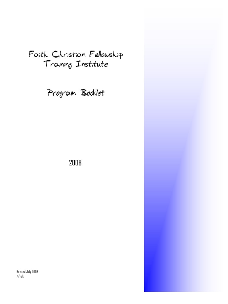 FCFTI 2008 Program Booklet | PDF | Home Care | Nursing
