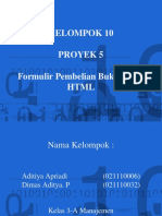 Sim Proyek 5 Formulir Pembelian Buku Web Htmlmis