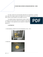 Determination of Moisture Content