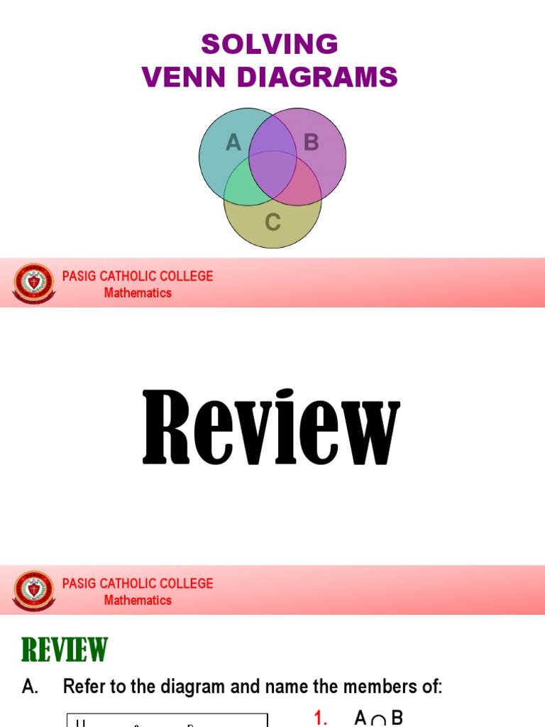 Venn Diagram Word Problems Review | PDF | Teaching Mathematics | Science