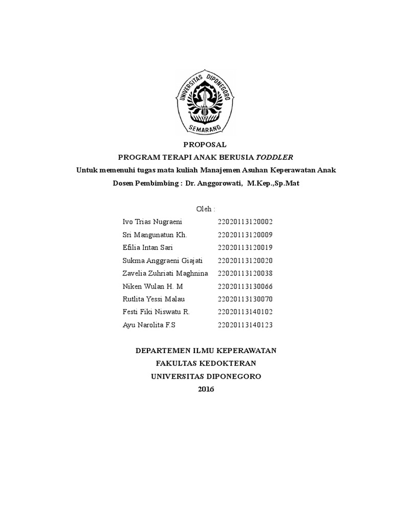 Proposal Terapi Bermain