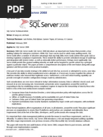 Auditing in SQL Server 2008