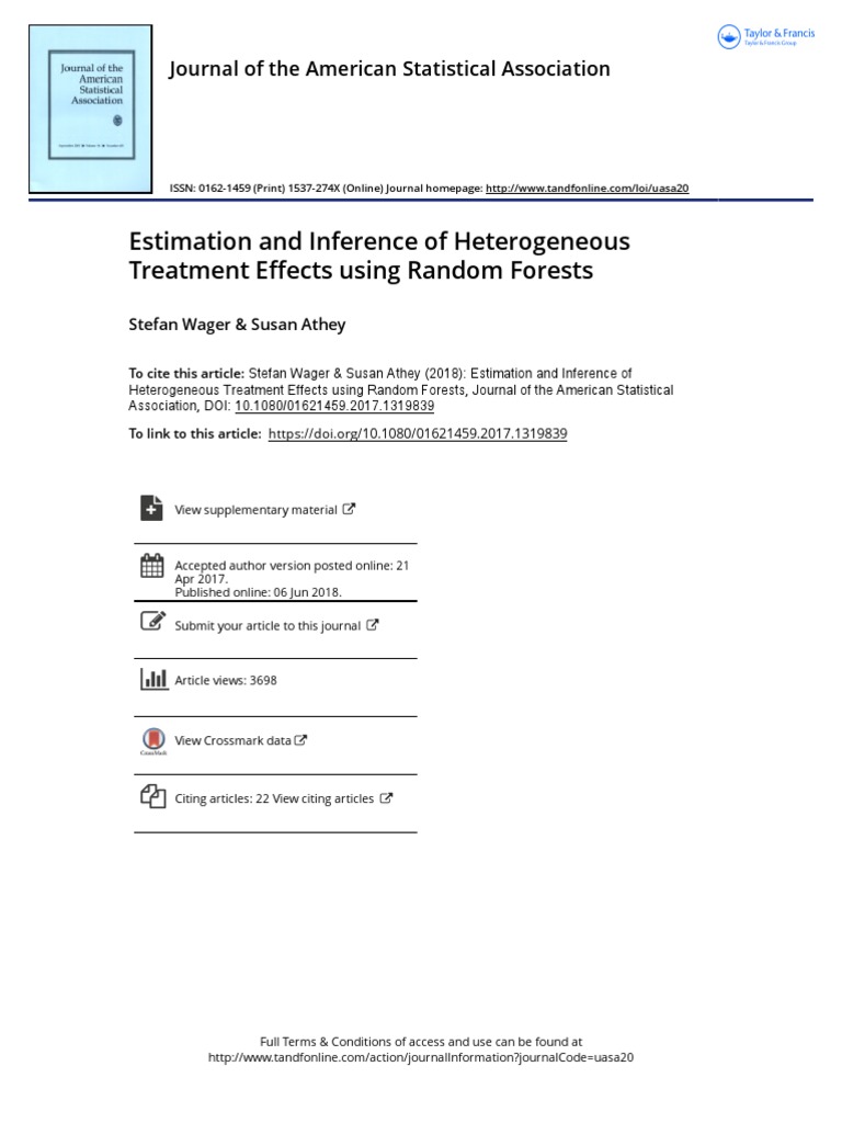 Estimation and Inference of Heterogeneous Treatment Effects Using ...