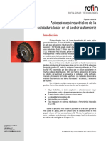 Aplicaciones Industriales de La Soldadura Láser en El Sector Automotriz PDF
