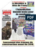 Journal Le Soir d Algerie Du 08.09.2018