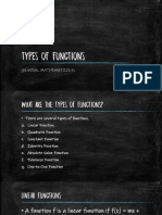 Types of Functions in Mathematics