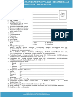 Formulir Beasiswa Ppa Juli - Desember 2018 PDF