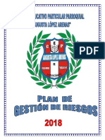 Plan de Gestion de Riesgo 2018