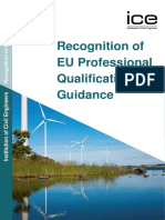 Recognition of Eu Professional Qualifications Guidance ICE