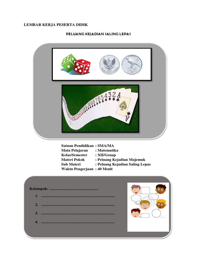 LKPD Peluang Kejadian Saling Lepas