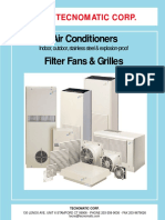 Air Conditioners Filter Fans & Grilles: Tecnomatic Corp