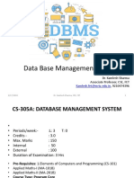 Data Base Management System: Kamlesh - Fet@mriu - Edu.in