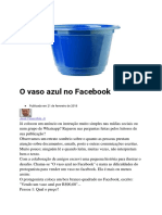 O Vaso Azul No Facebook