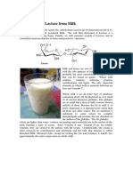 Isolation of Lactose
