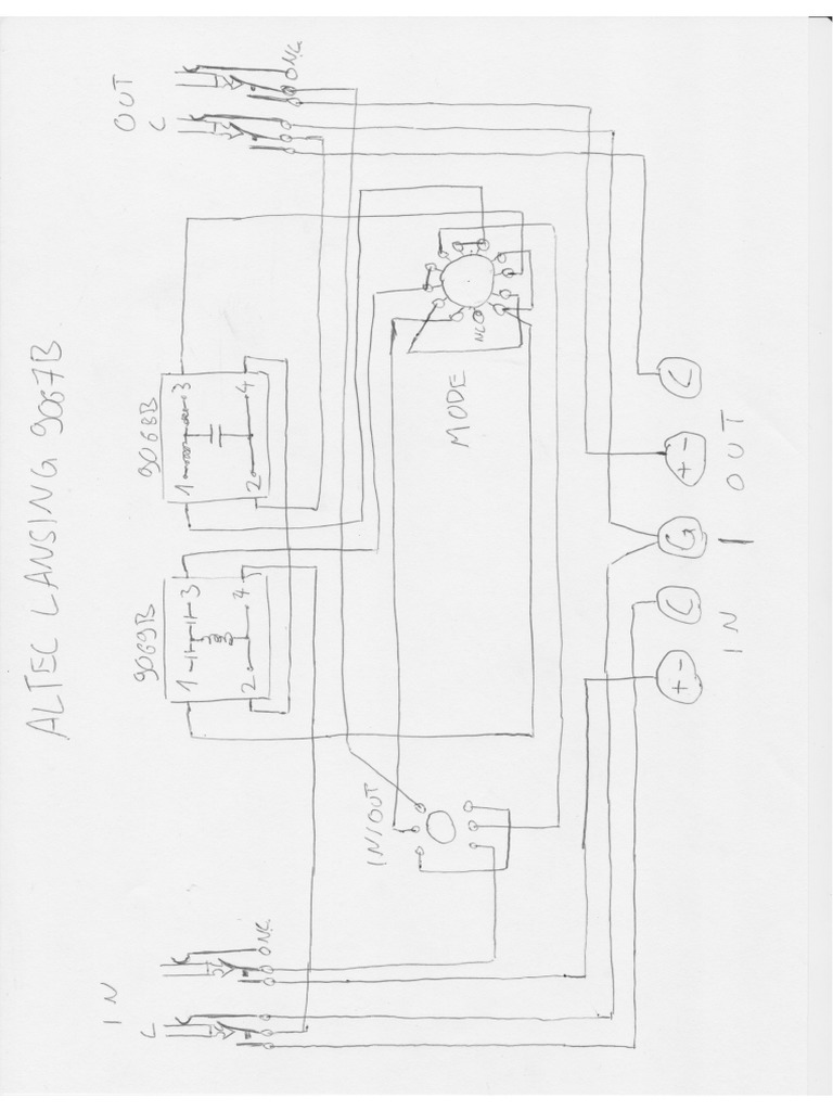 Altec Lansing 9067B Wiring Diagram PDF