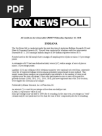 Fox Indiana September 2018 Topline September 12 Release