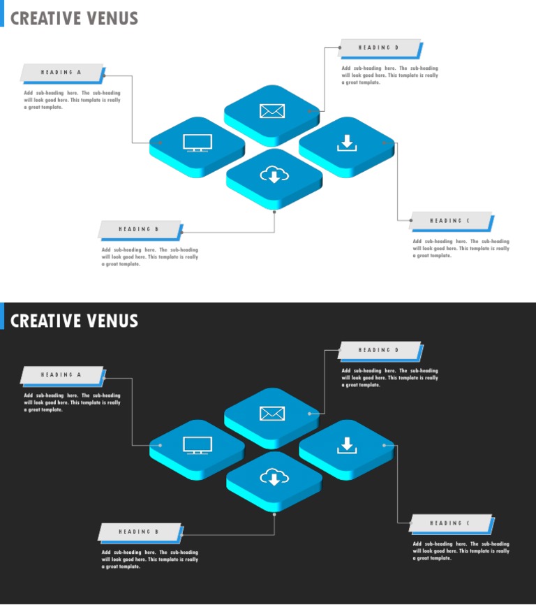 3d Corporate Slide Template For Keynote Presentation In Microsoft
