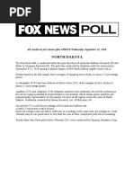 Fox North Dakota September 2018 Topline September 12 Release2