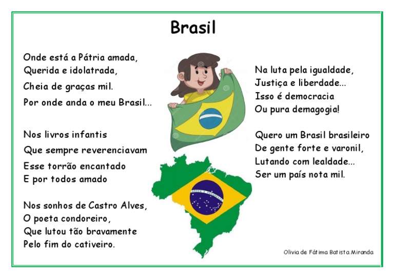 Poemas sobre Brasil e sua Pátria | PDF