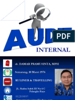 Dr. Damar Pramusinta's Audit Internal Presentation