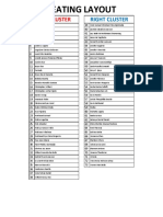 Student Seating Layout - LR Clusters
