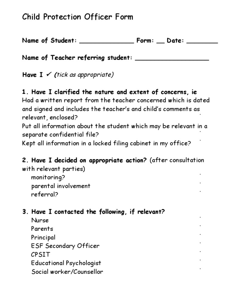 Child Protect PDF Teachers Social Institutions
