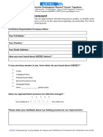 MASTER Pre-Partnership Scorecard