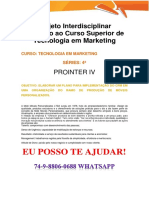 Anhanguera Prointer IV Tecnologia Em Marketing 2018