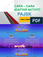 Cara Daftar Aktiviti PAJSK ONLINE