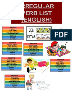 Tarjetas de Verbos de Ingles