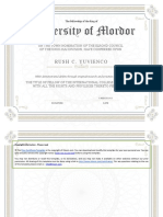 PHD Replica Degree Certificate FICS