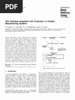AGV Schedule Integrated With Production in Flexible