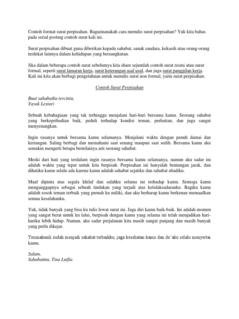 Contoh Surat Elektronik Untuk Teman Nusagates