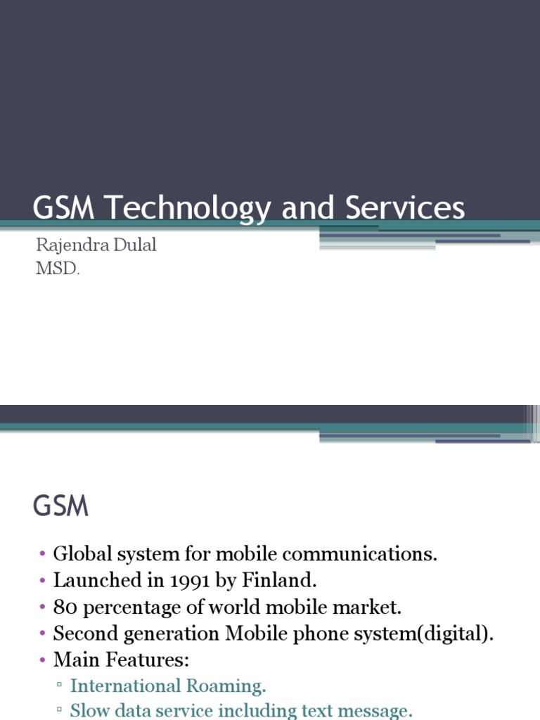 GSM Services Overview for Nepal | PDF | Gsm | Mobile Telecommunications