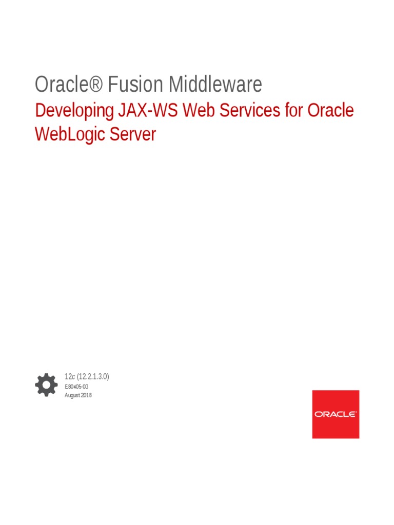 Developing JAX-WS Web Services For Oracle WebLogic Server | PDF | Web  Service | Soap
