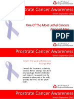 Prostrate Cancer Awareness: One of The Most Lethal Cancers Amongst Men