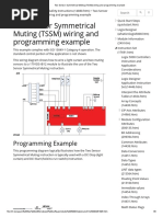 Two Sensor Symmetrical Muting (TSSM) Wiring and Programming Example