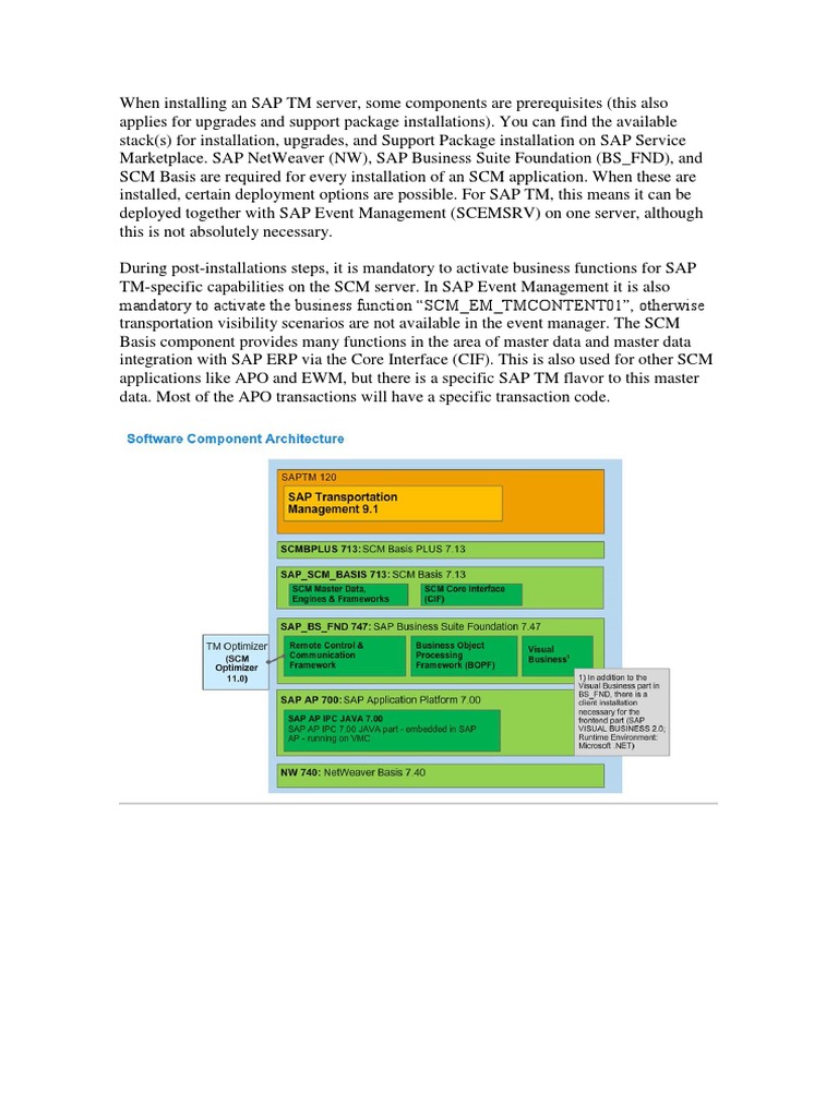 SAP TM Installation and Deployment Guide | PDF | Computers