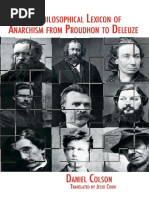 A Little Philosophical Lexicon of Anarchism from Proudhon to Deleuze