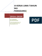 Rencana Kerja Lima Tahun Puskesmas Balongpanggang Tahun 2016-2020
