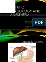 Hepatic Physiology and Anesthesia