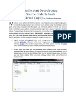 Cara Decompile Atau Decode Atau Membedah Source Code Sebuah Aplikasi Android PDF