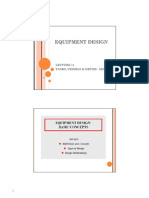 Equipment Design Lecture 11