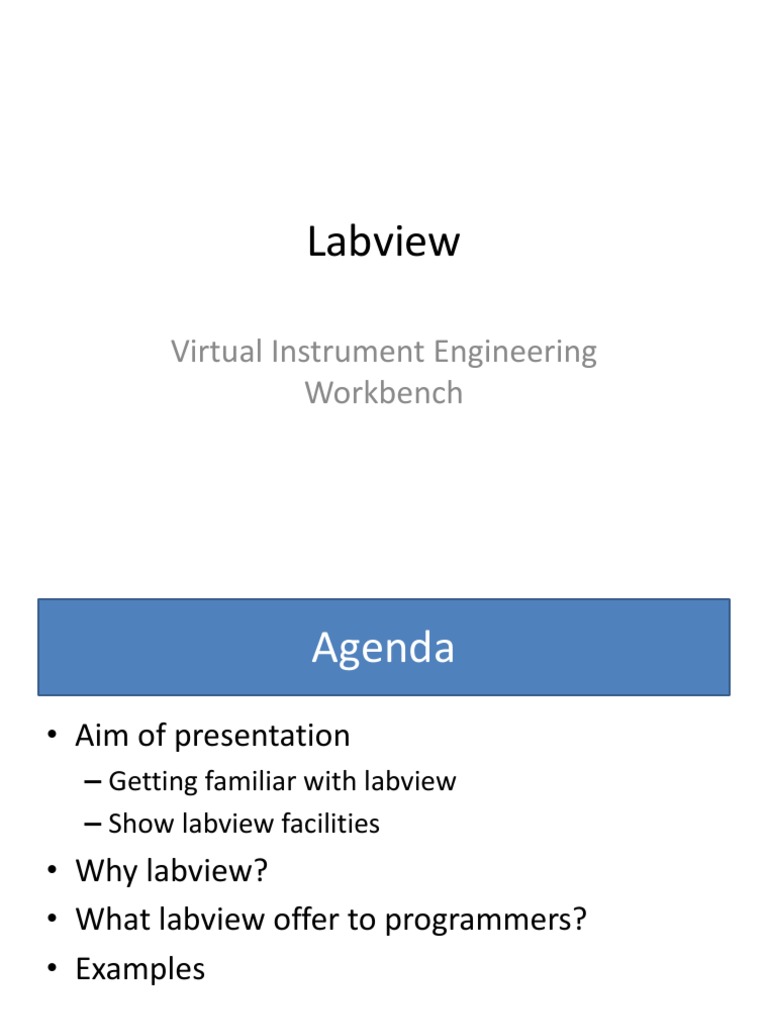 Labview Virtual Instrument Engineering Workbench PDF