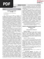 Decreto Legislativo que aprueba la Ley de Gobierno Digital