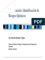 Clasificación e Identificación de Riesgos Químicos: Ing. Ricardo Morales Vargas
